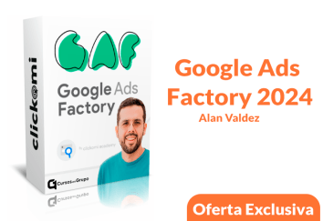 Lee más sobre el artículo [Oferta Exclusiva] Curso Google Ads Factory 2024 – Alan Valdez