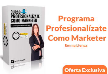 imagen portada Programa Profesionalízate Como Marketer - Emma Llensa